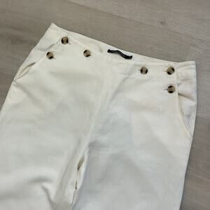 Monoprix Autre Ton Womens Fall Front Dress pants White Size 38